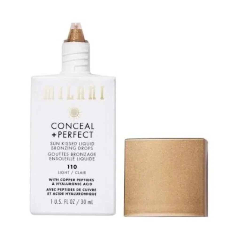 Milani Conceal + Perfect Sun Kissed Liquid Bronzing Drops Set Of 2